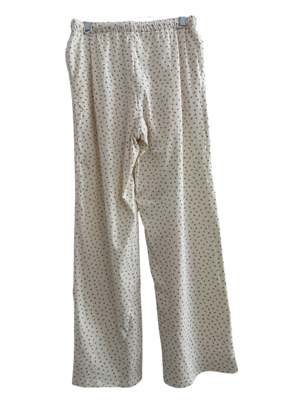 Bailey Rose Wide-Leg Cream Floral Printed Pants. - Picture 3 of 8